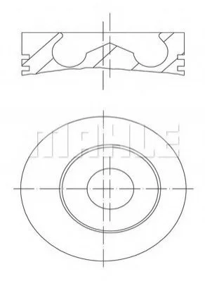 Поршень MAHLE / KNECHT 0148201 (фото 1)