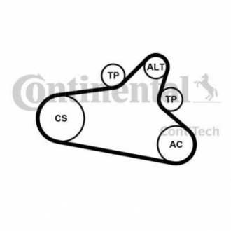 Ременный комплект CONTITECH 6PK1020EXTRAK1