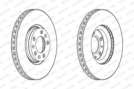 Гальмівний диск FERODO DDF2156C