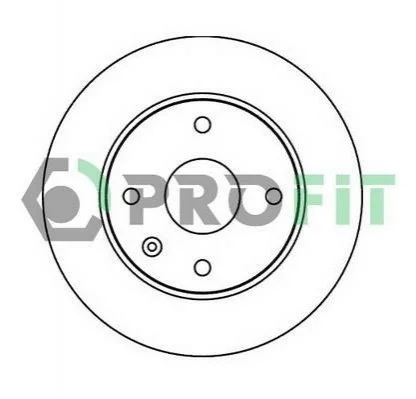 Диск гальмівний PROFIT 50101257 (фото 1)