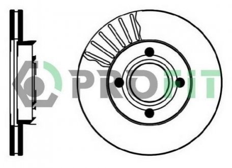 Диск гальмівний PROFIT 5010-0193