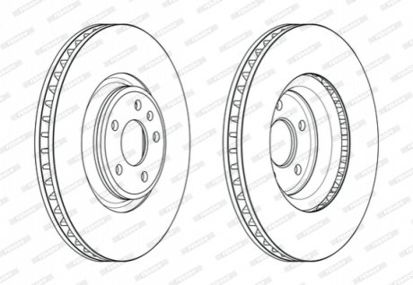 Диск гальмівний FERODO DDF2598C-1
