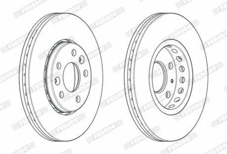 Диск гальмівний FERODO DDF2507C