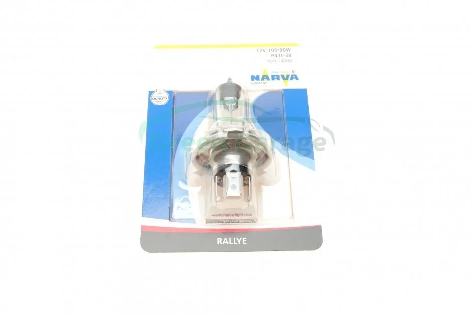 Автолампа H4 12V 100/90W P43t Rallye (блістер/ 1шт) NARVA 489014000 (фото 1)