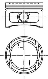 Поршень KOLBENSCHMIDT 99562600