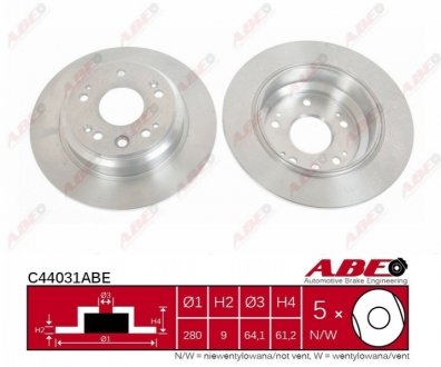 Диск гальмівний ABE C44031ABE