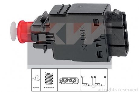 Вимикач ліхтаря сигналу гальма KW 510 081