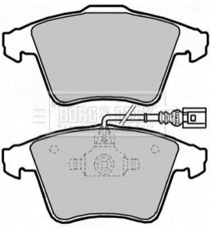 - Гальмівні колодки до дисків BORG & BECK BBP2144