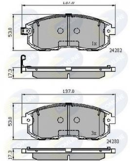 - Гальмівні колодки до дисків COMLINE CBP32025