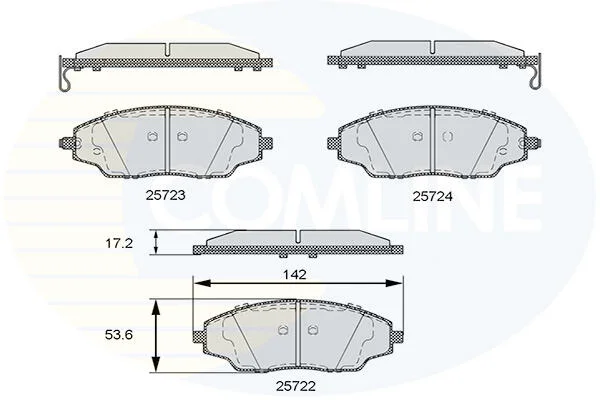 Comline - Гальмівні колодки до дисків COMLINE CBP36083 (фото 1)