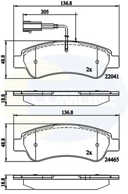 Comline - Гальмівні колодки до дисків COMLINE CBP11604 (фото 1)
