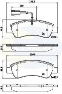 - Гальмівні колодки до дисків COMLINE CBP11604 (фото 1)