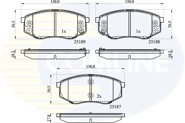 Comline - Гальмівні колодки до дисків COMLINE CBP32194 (фото 1)