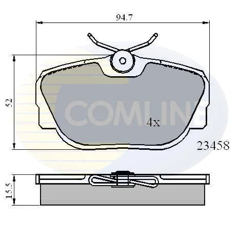 Comline - Гальмівні колодки до дисків COMLINE CBP01093 (фото 1)