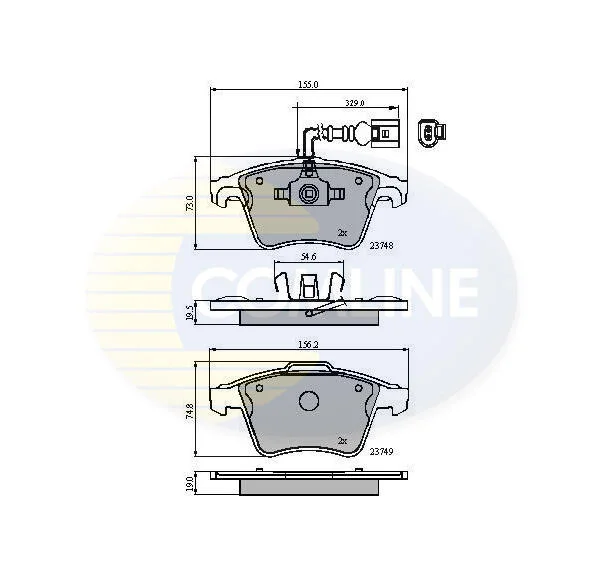 Comline - Гальмівні колодки до дисків COMLINE CBP11311 (фото 1)