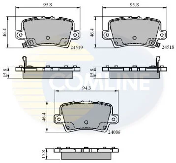 Comline - Гальмівні колодки до дисків COMLINE CBP31587