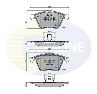 - Гальмівні колодки до дисків COMLINE CBP01607