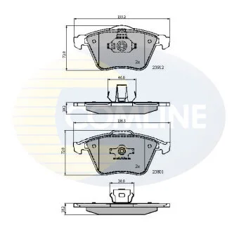 Comline - Гальмівні колодки до дисків COMLINE CBP01607
