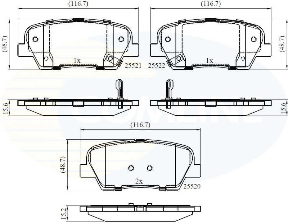 Comline - Гальмівні колодки до дисків COMLINE CBP36009 (фото 1)