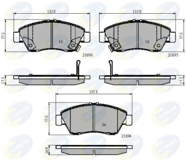 Comline - Гальмівні колодки до дисків COMLINE CBP32009