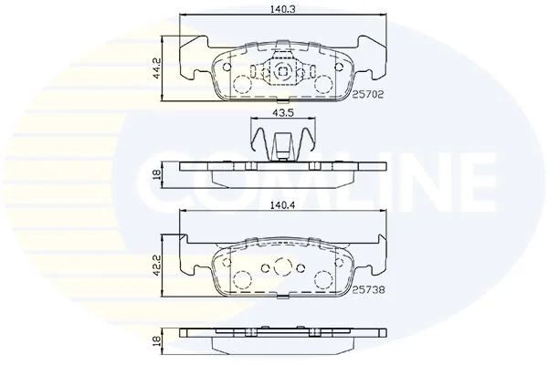 Comline - Гальмівні колодки до дисків COMLINE CBP02223 (фото 1)