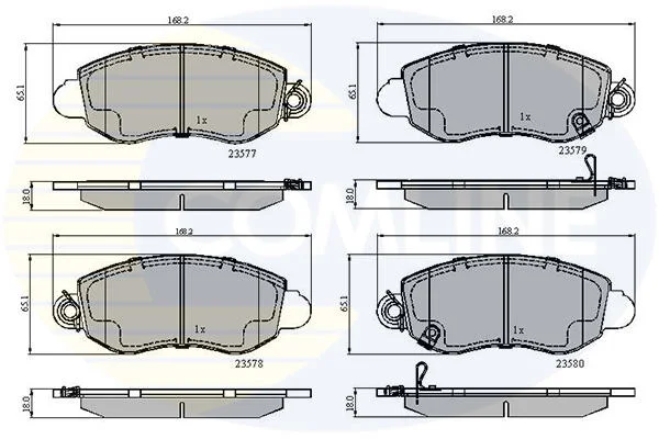 Comline - Гальмівні колодки до дисків COMLINE CBP31108 (фото 1)