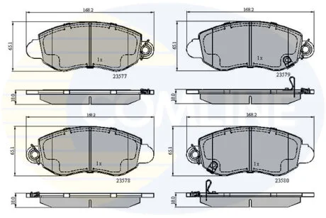 Comline - Гальмівні колодки до дисків COMLINE CBP31108