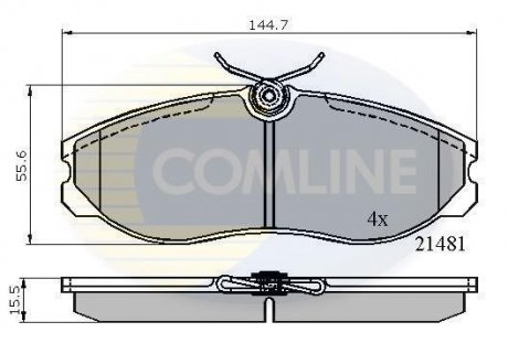 - Гальмівні колодки до дисків COMLINE CBP0447