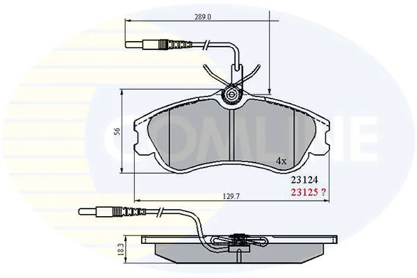 Comline - Гальмівні колодки до дисків COMLINE CBP1174 (фото 1)