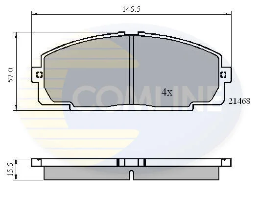 Comline - Гальмівні колодки до дисків COMLINE CBP0459 (фото 1)