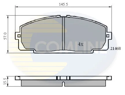 Comline - Гальмівні колодки до дисків COMLINE CBP0459