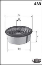 Фільтр повітряний MECAFILTER EL3762