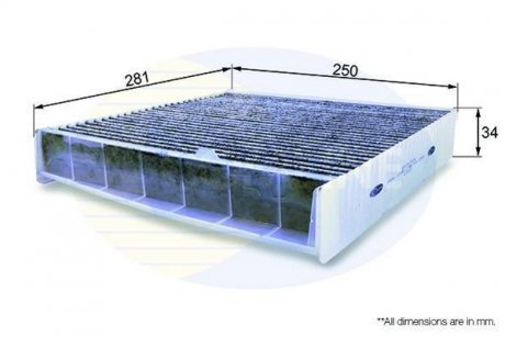 Фільтр повітря (салону) COMLINE EKF132A