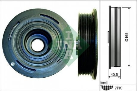 Шкив коленвала OPEL MOVANO 2.5 CDTI 2006- INA 544009810