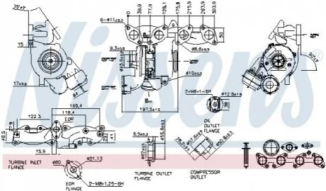 TURBOSPRКЇARKA MITSUBISHI OUTLANDER 2.0DI-D 07- NISSENS 93253
