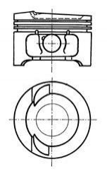 Поршень KOLBENSCHMIDT 91033620