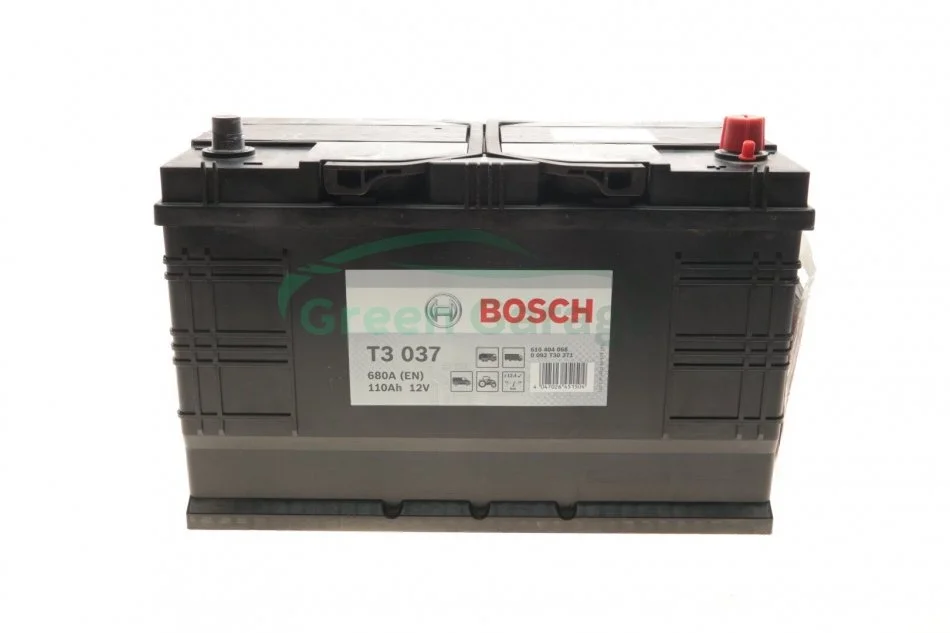 Акумулятор Bosch 12В/110Аг/680А/28,58кг BOSCH 0092T30371 (фото 1)