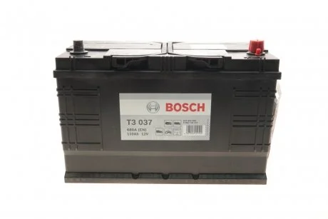 Акумулятор Bosch 12В/110Аг/680А/28,58кг BOSCH 0092T30371