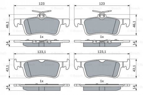 KLOCKI HAM. FORD FIESTA 1.0 19- BOSCH 0986424866