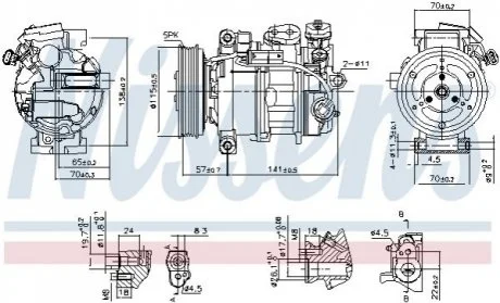 Компресор кондиціонера NISSENS 890246