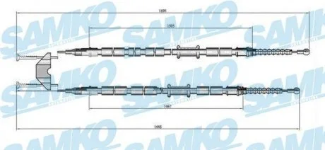 Тросовий привод, стоянкове гальмо SAMKO C0538B