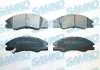Гальмівні колодки, дискове гальмо (набір) SAMKO 5SP1349 (фото 1)