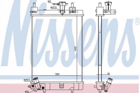 Радіатор COURE 07- 1,0.. NISSENS 617554