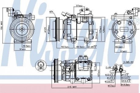 Компресор кондиціонера NISSENS 89085