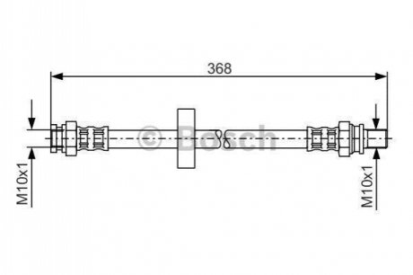 Шланг гальмівний BOSCH 1987481180