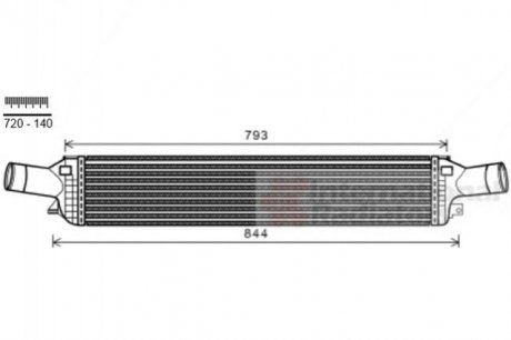 Интеркулер AUDI; PORSCHE Van Wezel 03004319