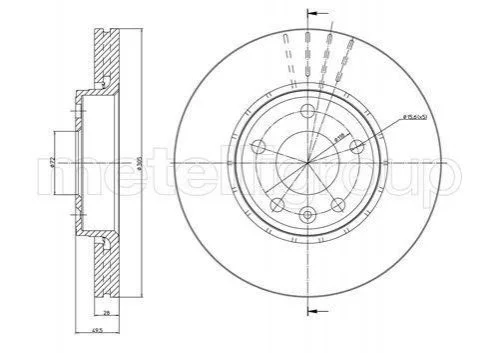 Диск гальмівний RENAULT TRAFIC 01- CIFAM 800798 (фото 1)