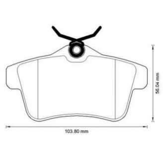 Гальмівні колодки, дискові JURID 573315JC