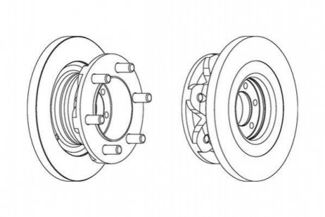 Гальмівний диск JURID 567118J