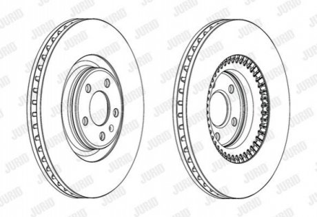 Диск гальмівний !.. JURID 562771JC1